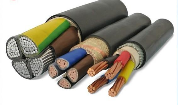 Black PVC sheathed Armoured Electrical Cable 600/1000V Armored Power Cables