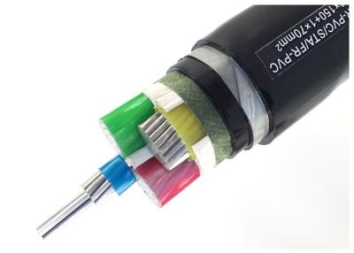China Cable de transmisión acorazado bajo aislado XLPE de Votlage STA XLPE del cable acorazado de aluminio de la envoltura del PVC YJLV22 en venta