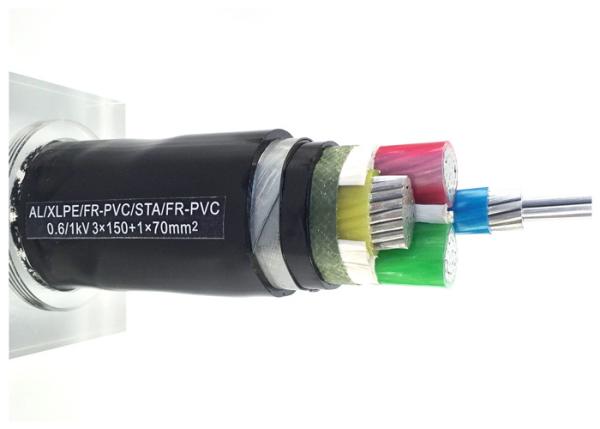 AL/XLPE/STA/PVC Armoured Power Cable AL conductor XLPE Insulation YJLV22 Cable with Steel Tape Armour