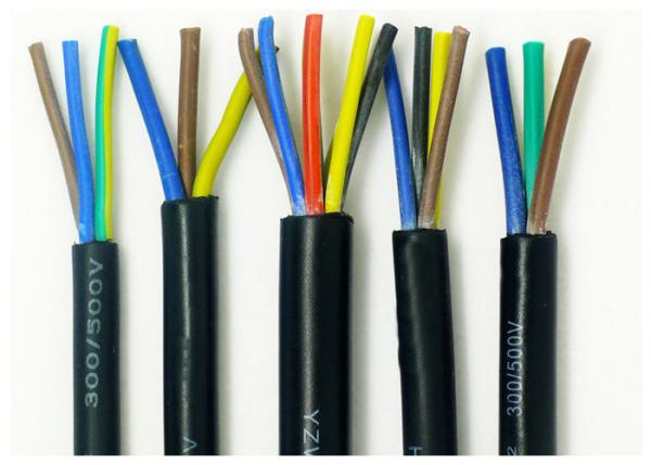 H05RN-F Rubber Coated Cable Black Sheath Color For Oily Acidic Alkaline Environment