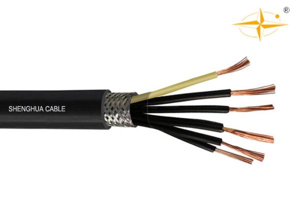 5 Conductor PVC Insulated Cables , PVC Flexible Cable Copper Wire Braided Shielding