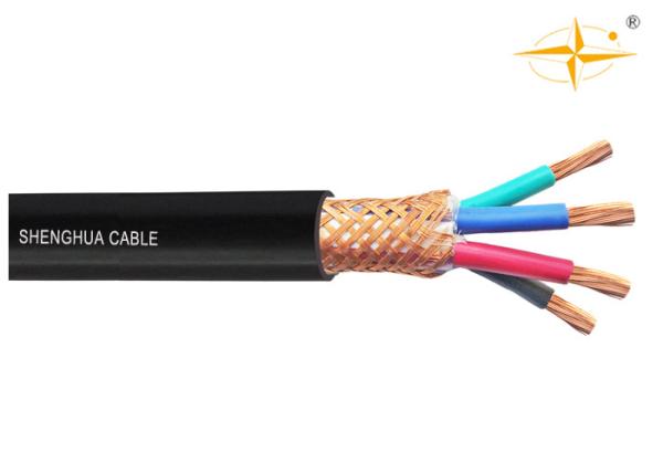 5 Conductor PVC Insulated Cables , PVC Flexible Cable Copper Wire Braided Shielding