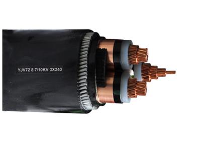 China Del alto voltaje 3 x 240 el cable eléctrico acorazado eléctrico tres de la SWA del CU mm2 quita el corazón a los cables en venta