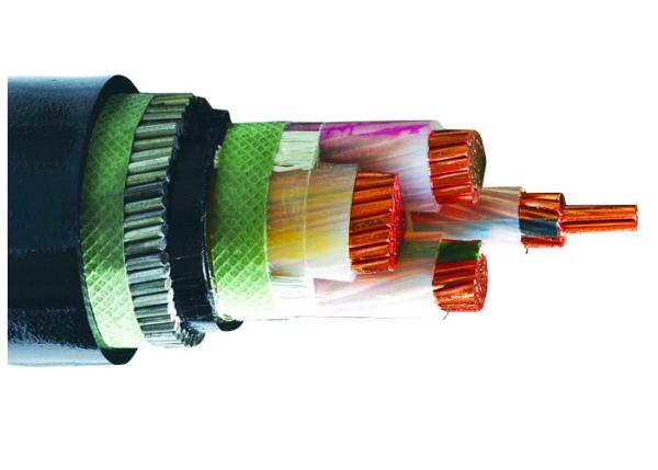 4 Cores Steel Wire Low Voltage Armoured Electrical Cable Copper  XLPE PVC SWA Cable