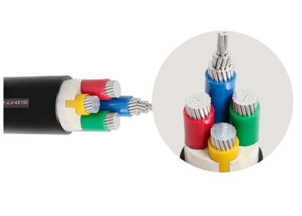 Aluminum Conductor Insulated PVC Sheathed Cable Four Core PVC Cable with 0.6/1kV