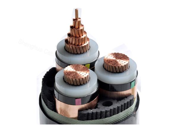 MV 26 / 35kV Signle Core or Three Core XLPE Insulated Power Cable with stranded Copper Conductor