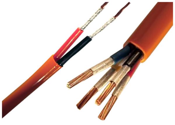 Copper Conductor Flame Resistant Cable , Mica Tape Screened High Temperature Fire Retardant Cable