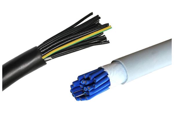 PVC Insulated PVC Sheathed Shielded Control Cable With Yellow - Green Earth Wire