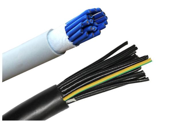 PVC Insulated PVC Sheathed Shielded Control Cable With Yellow - Green Earth Wire