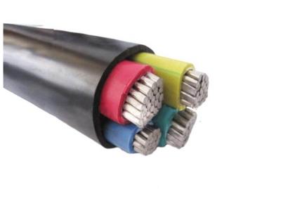 中国 絶縁される3つおよび半分の中心ポリ塩化ビニールはUnarmour Cable1000Vアルミニウム コンダクターをケーブルで通信します 販売のため