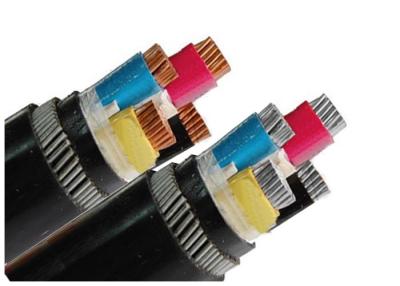 China XLPE / PVC Insulation PVC Sheath Armoured Electrical Cable / Underground Low Voltage Cable for sale