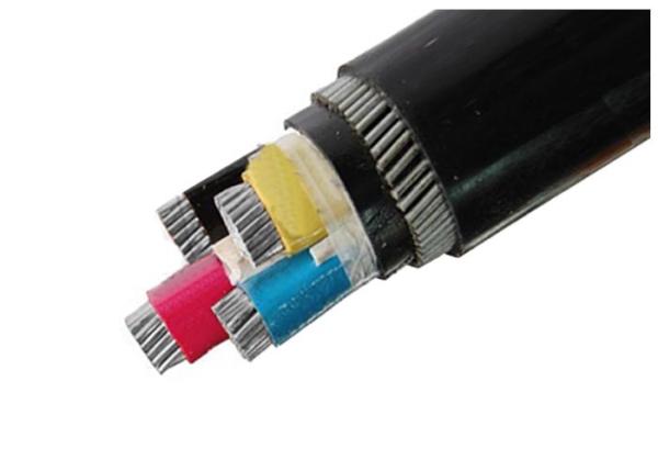 XLPE / PVC Insulation PVC Sheath Armoured Electrical Cable / Underground Low Voltage Cable