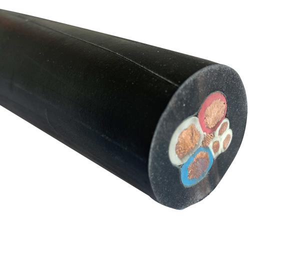 Flexible Copper Conductor Rubber Sheathed Cable Fire Retardant 450 / 750V