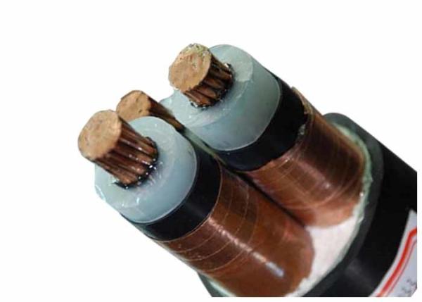 3 Core Xlpe Insulated Pvc Sheathed Cable With Copper Tape Screen Medium Voltage Power Cable