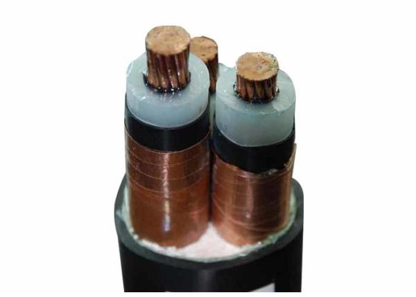 3 Core Xlpe Insulated Pvc Sheathed Cable With Copper Tape Screen Medium Voltage Power Cable