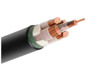 China 4+1 Core XLPE Insulated KEMA Certificated Power Cable with polypropylene filler for sale