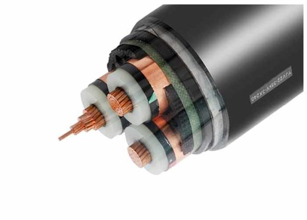 Underground PVC Armoured Cable Three Core 12.7 / 22KV Ind Screen With Steel Tape