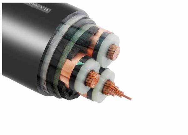 Underground PVC Armoured Cable Three Core 12.7 / 22KV Ind Screen With Steel Tape