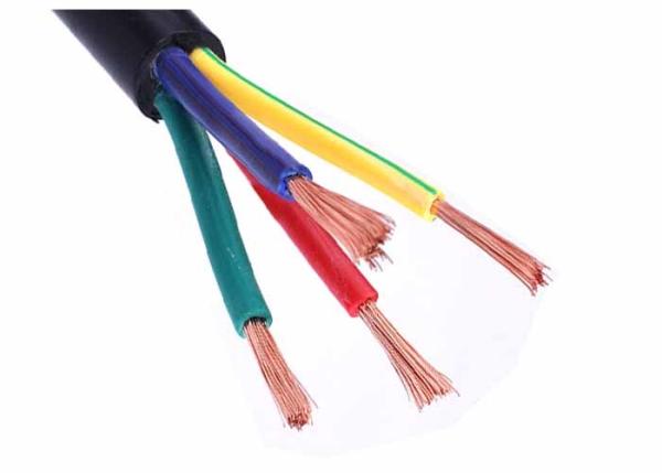 PVC Sheathed Electrical Cable Wire With Flexible Copper Conductor 4 Core Flex Cable