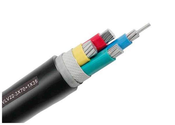 Four Core Aluminum Conductor 1.5 - 800 Sqmm PVC Electrical Cable KEMA Certified