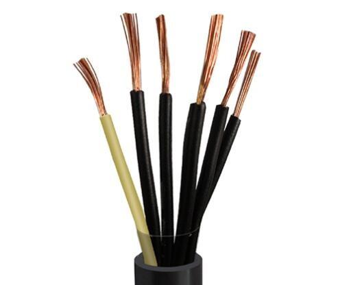 CE Approval Black PVC Insulated Control Wire With Flexible Cores H07VV-F Cables