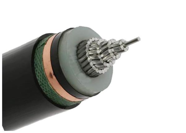 High Voltage Single Core XLPE Insulated Power Cable Aluminum Conductor Underground