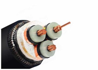 China 6 / 10KV 3 Core Stranded Copper Steel Wire Armoured Electrical Cable / Power Cable for sale