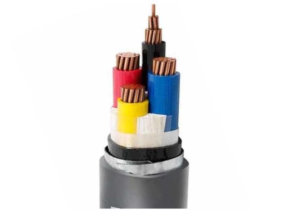 Four Cores Low Voltage PVC Insulated Cables With Double Galvanized Steel Tape Armored