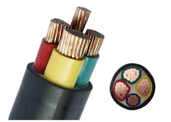 U-1000V Copper Conductor PVC Insulated Cables / PVC Sheath Four Cores PVC Power Cable