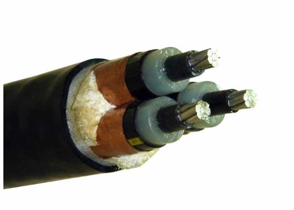 Armored Electrical Cable 33KV 3 Core 185mm2  AL / XLPE / PVC Ink Printing