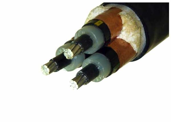 Armored Electrical Cable 33KV 3 Core 185mm2  AL / XLPE / PVC Ink Printing