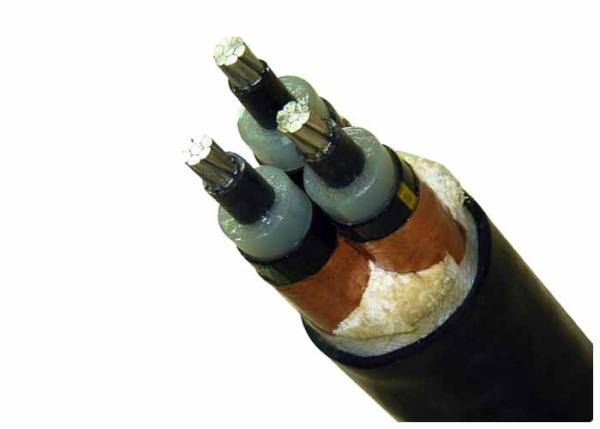 Armored Electrical Cable 33KV 3 Core 185mm2  AL / XLPE / PVC Ink Printing