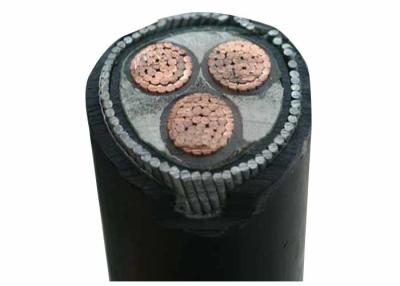 Chine XLPE triphasé à haute tension a isolé le cable électrique blindé du CU XLPE/SWA/PVC de câble électrique de fil d'acier 33kV à vendre