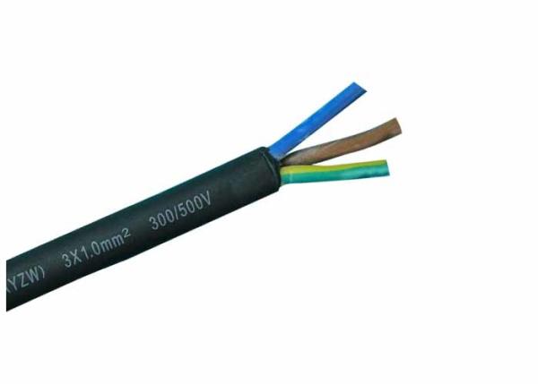 Flexible Copper Conductor rubber insulated cable YZW 300/500V 1.5mm - 400mm