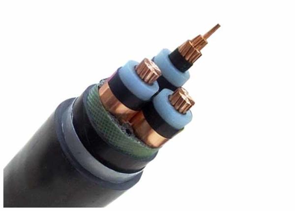 Medium Voltage Steel Tape Armoured Electrical Cable 3 Phase CU / XLPE / STA / PVC Power Cable