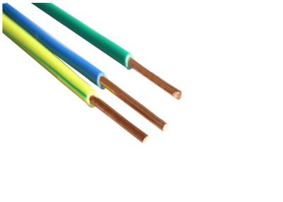 China Solid Copper Conductor Electrical Wire Cable With PVC Insulation H07V-U for sale