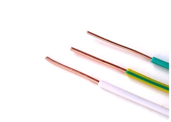 Plain Circular Solid Copper Conductor Electrical Cable Wire Pvc Insulation