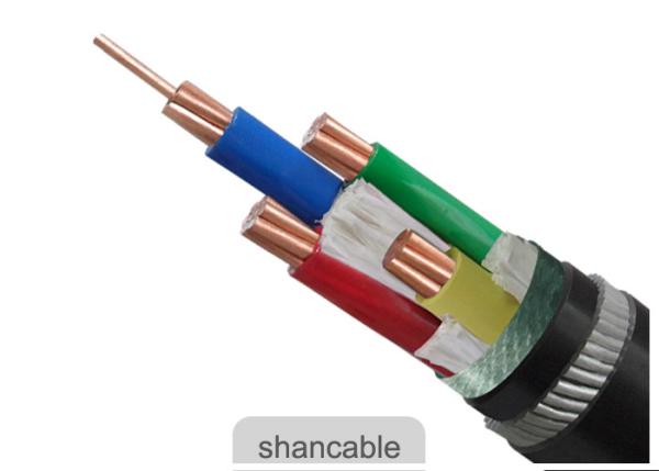 ISO Approved PVC Insulated Cables Four Core Aluminum Conductor For Power Distribution Lines