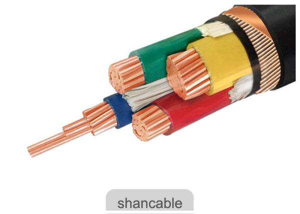 Customized PVC Insulated Cables 600 / 1000V Rated Voltage With Three Half Core