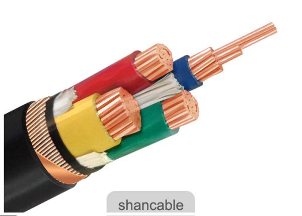 Customized PVC Insulated Cables 600 / 1000V Rated Voltage With Three Half Core