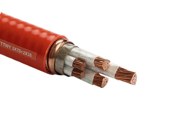 800 X 600 2.5mm2 Fire Resistant Cable With Inorganic Mineral Synthetic Mica Tape