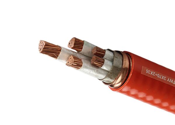 800 X 600 2.5mm2 Fire Resistant Cable With Inorganic Mineral Synthetic Mica Tape