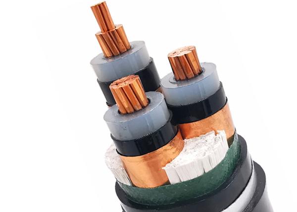 LSOH Sheath Medium Voltage Armoured Electrical Cable One Phase Cores