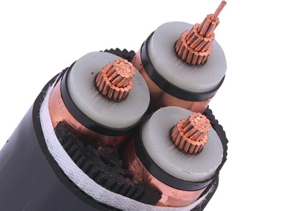 3 Core 12.7/22KV 3x185SQMM  Unarmored Underground PVC XLPE Cable