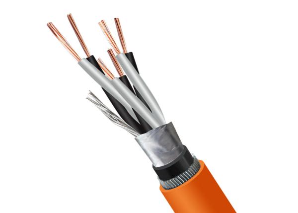 Stranded Copper Conductor PE Insulated Al Foil Plastic Screen Shielded Instrument Cable