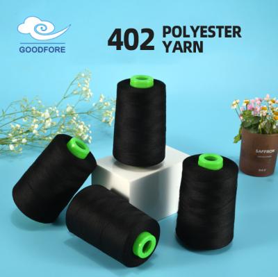 Chine Le fil 402 603 de polyester de Ring Spun 100 teints colorent le fil de couture blanchi à vendre