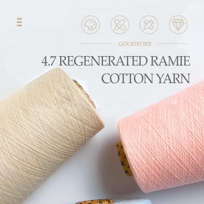 China Ne20 Recycle Polyester Dty Yarn Recycled Cotton Raw White For Knitting for sale