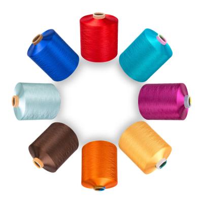 China Dope teñida DTY 100 para hilados de polyester la alta uniformidad para la alfombra en venta