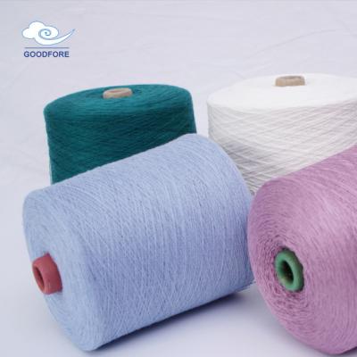 China Sustainable Recycled Polyester Viscose Yarn 35 Viscose Dyed Blended Yarn for sale