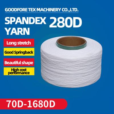 China 280D Spandex 100% cuentan un cuento la cuerda de los hilos de los lazos del filamento 24F para el telar en venta